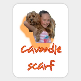 Cavoodle Scarf Sticker